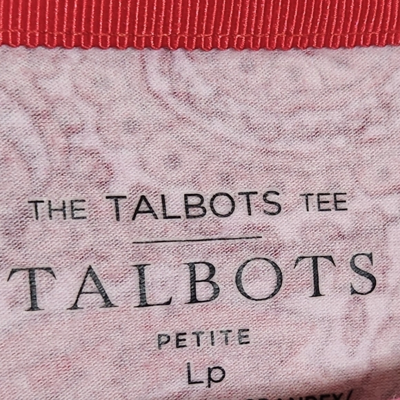 Talbots Patterned "The Talbots Tee" Top - Picture 2 of 3